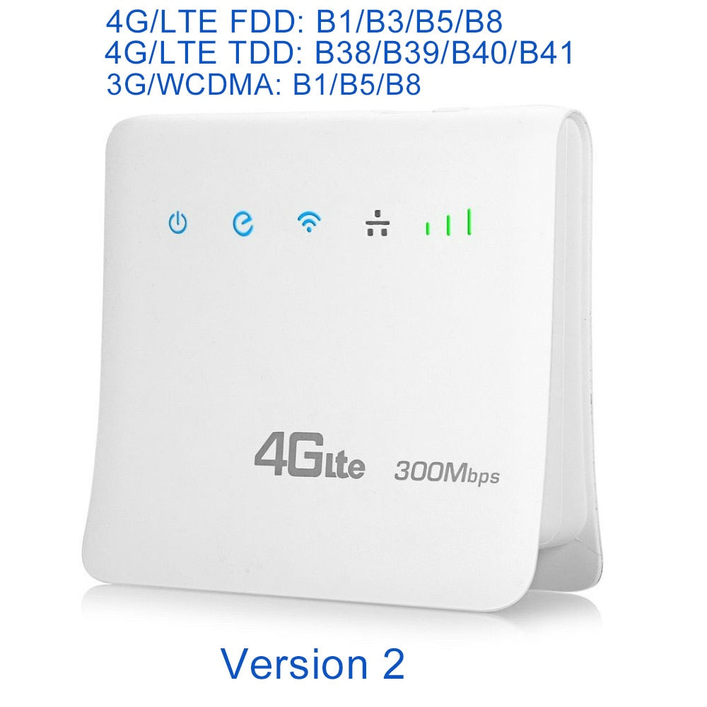 Unlocked 300Mbps Wifi Routers 4G lte cpe Mobile Router with LAN Port Support SIM card Portable Wireless Router wifi 4G Router