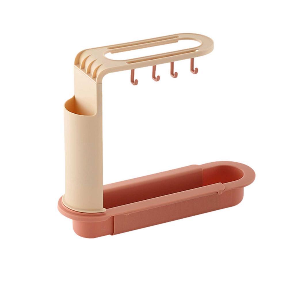 Telescopic Sink Storage Drain Rack Adjustable Kitchen Drain Storage Basket Expandable Sink Rack Holder Household Kitchen Gadgets