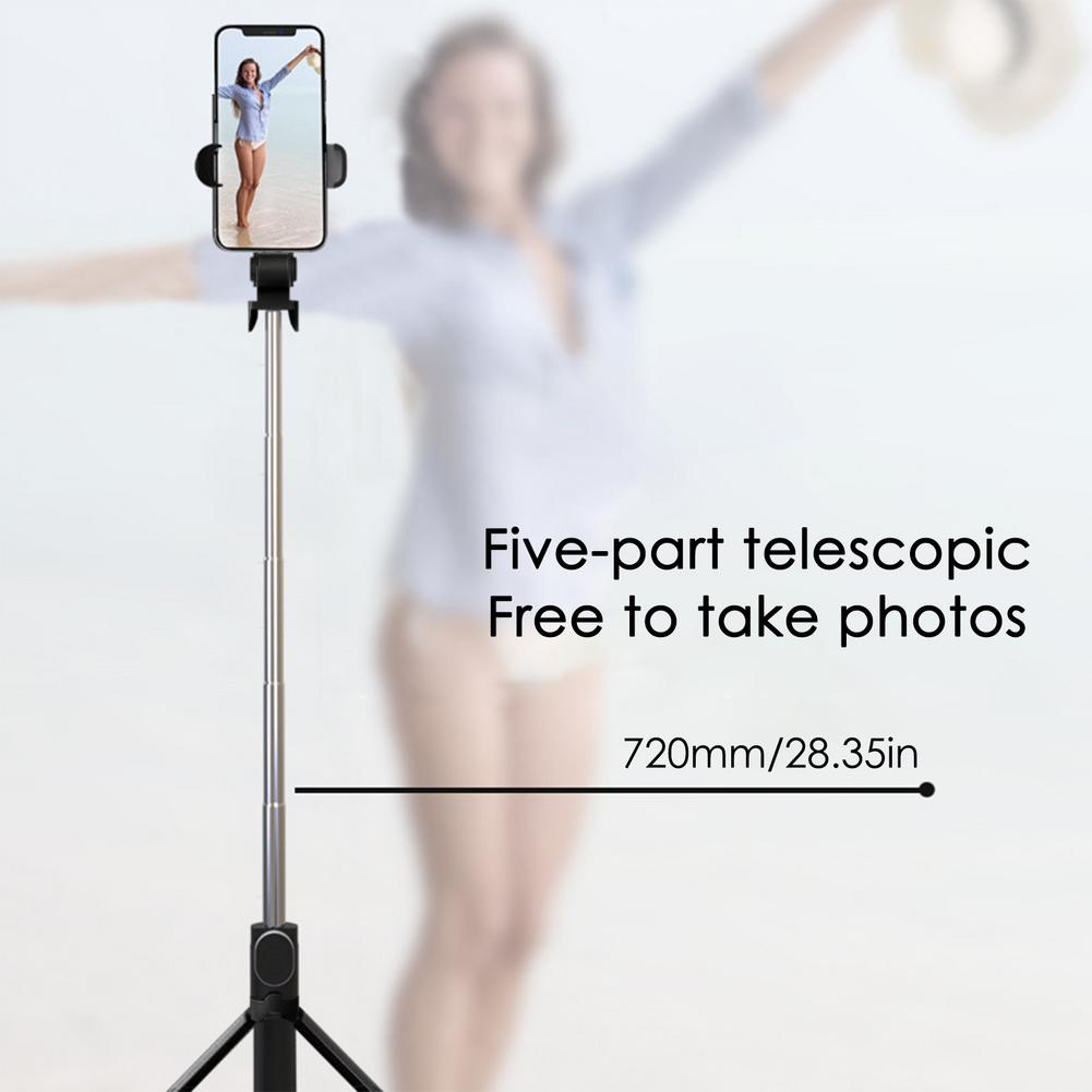 Selfie Stick With Tripod Stand Bluetooth Remote Control Mobile Phone Selfie Stick Holder For IPhoneHuawei SmartPhone Live Photo