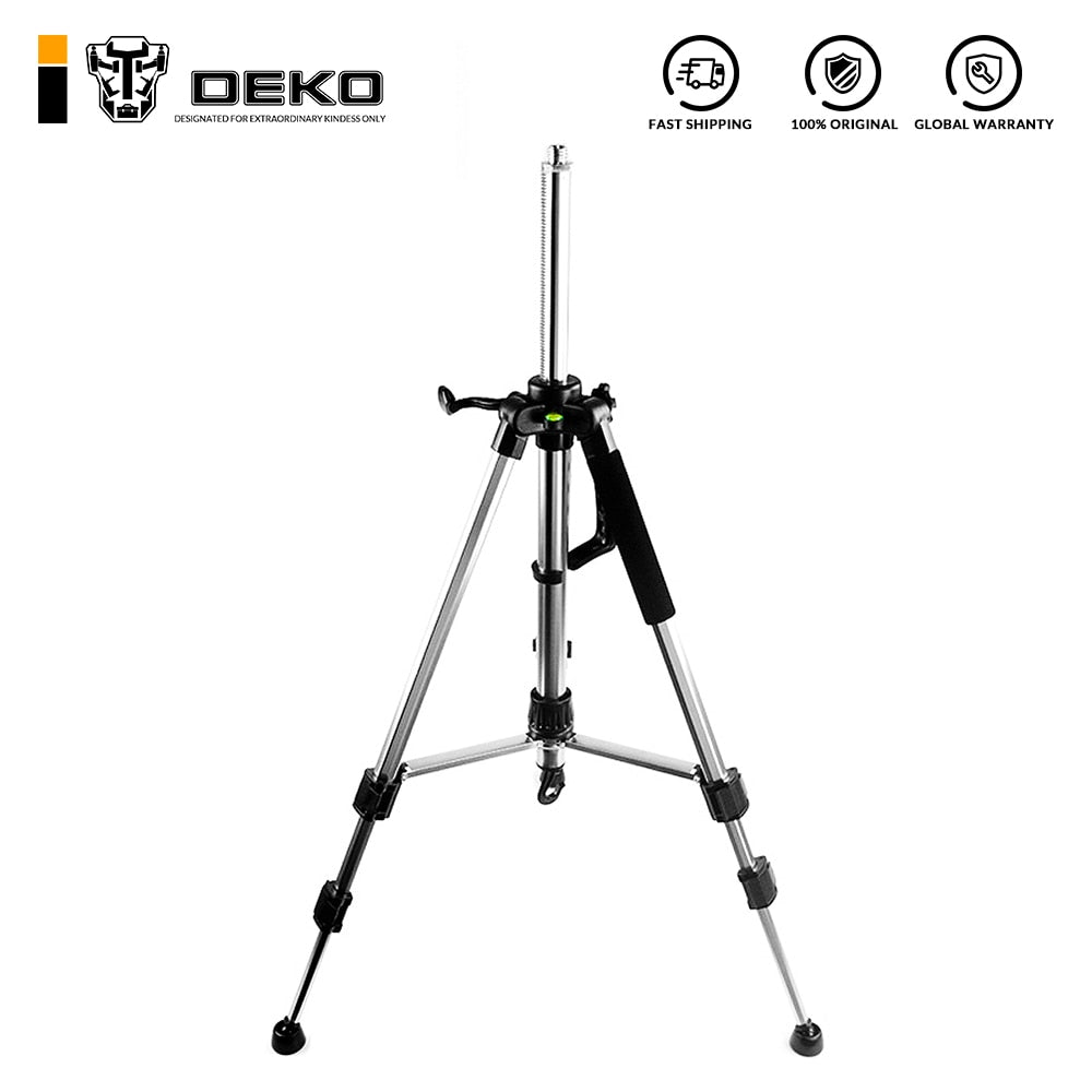 DEKO 120cm Laser Level Tripod Nivel Laser Tripod Professional Carbon Tripod for Laser Level Aluminum Adjustable Tripod