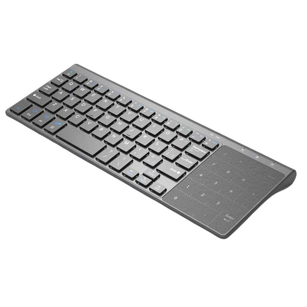 Thin 2.4Ghz Usb Wireless Mini Keyboard With Number Touchpad Numeric Keypad For Tablet Desktop Laptop Pc