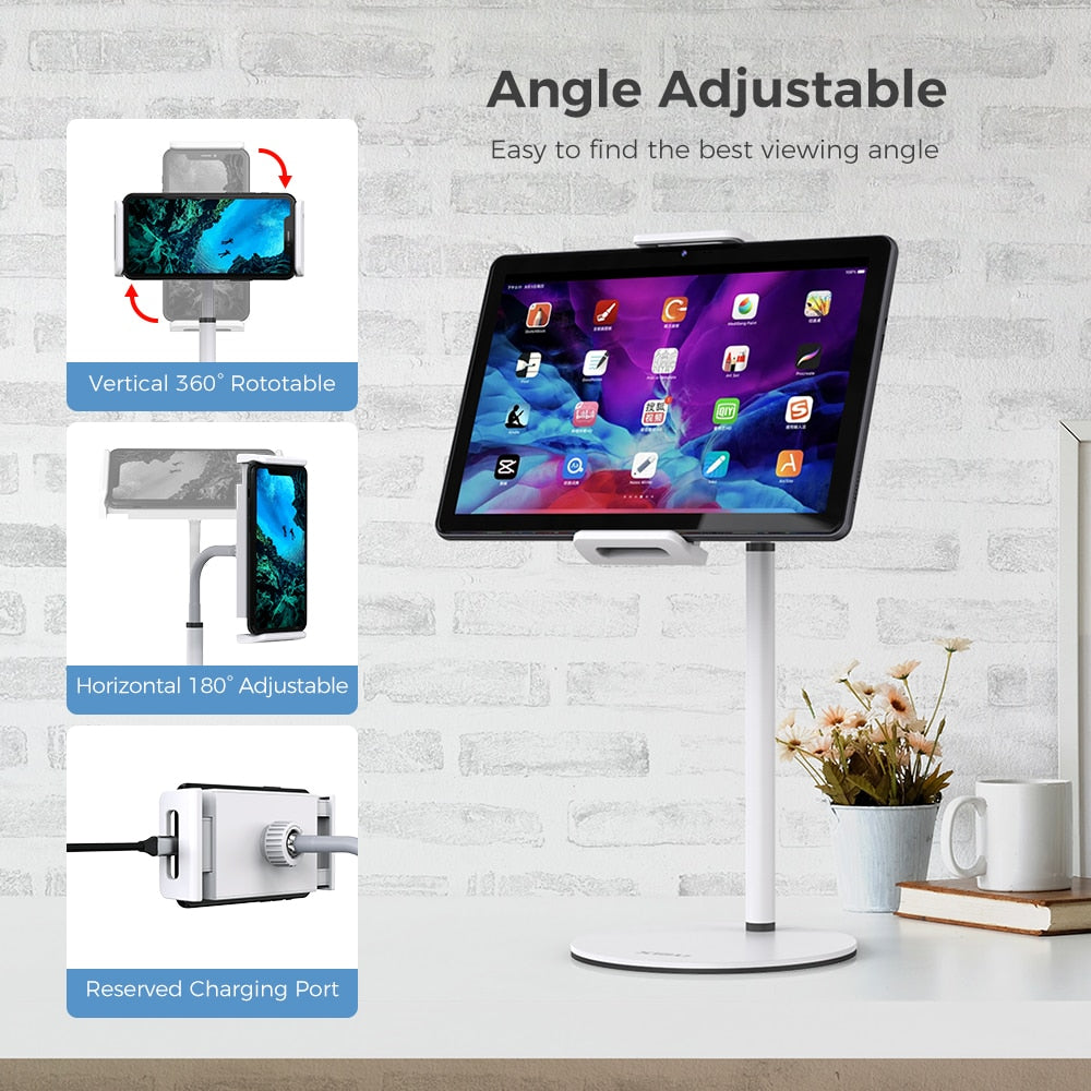 XIDU Desktop Phone Holder Stand for Tablet Smartphone Support Desk Stand Cell Phone Universal Mount For iPhone 12 Pro Max Xiaomi