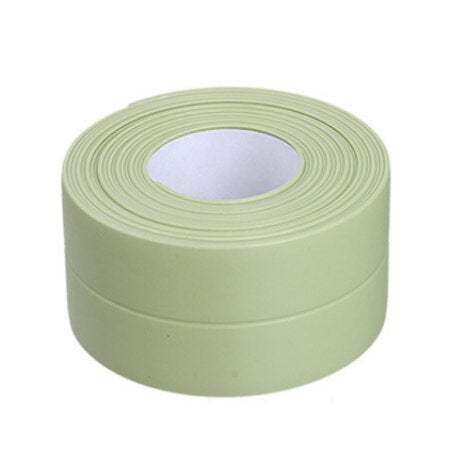 1Roll Waterproof Mold Proof Adhesive Tape Durable Use PVC Material Kitchen Bathroom Wall Sealing Tape Gadgets 3.2M