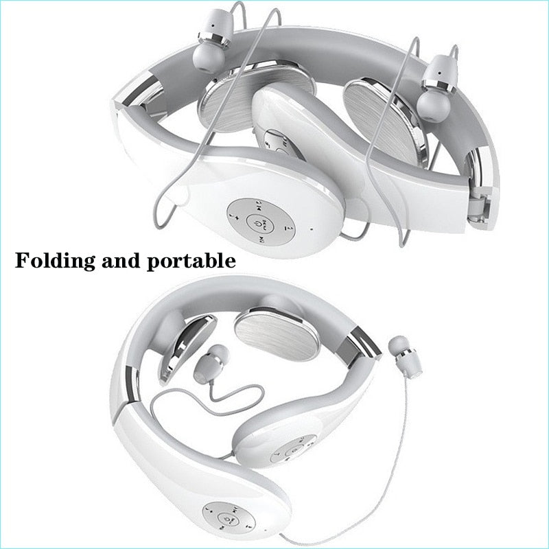 Smart Cervical Spine Massager Foldable Neck Massager With Bluetooth Music Wireless Neck Massage Sport Pain Relief Health Care