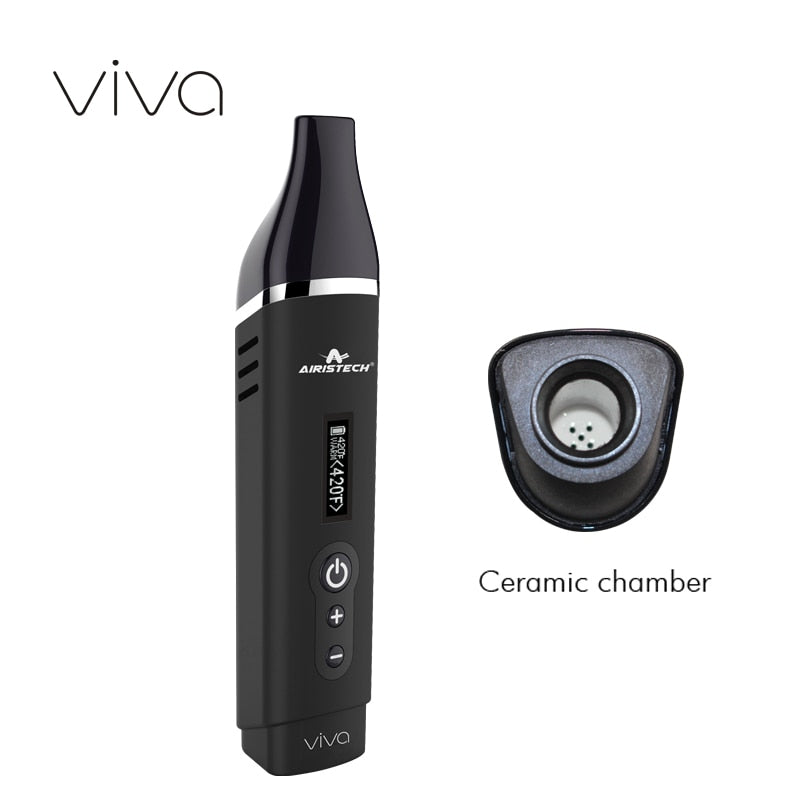 AIRISTECH airis Viva Dry Herb Vape handy  Pen Kit Oled Display big Battery E- Cigarette
