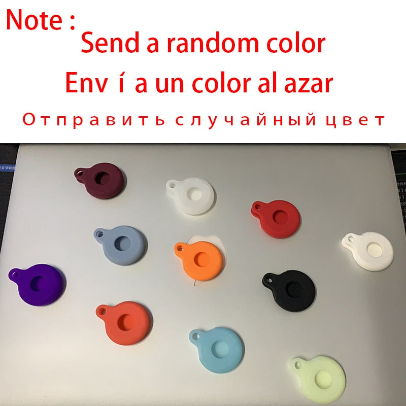 Silicone Protective Case For AirTag Key Finder ( Location Tracker ) 2021 Anti-Scratch Anti-Lost Protective Cover with Keychain