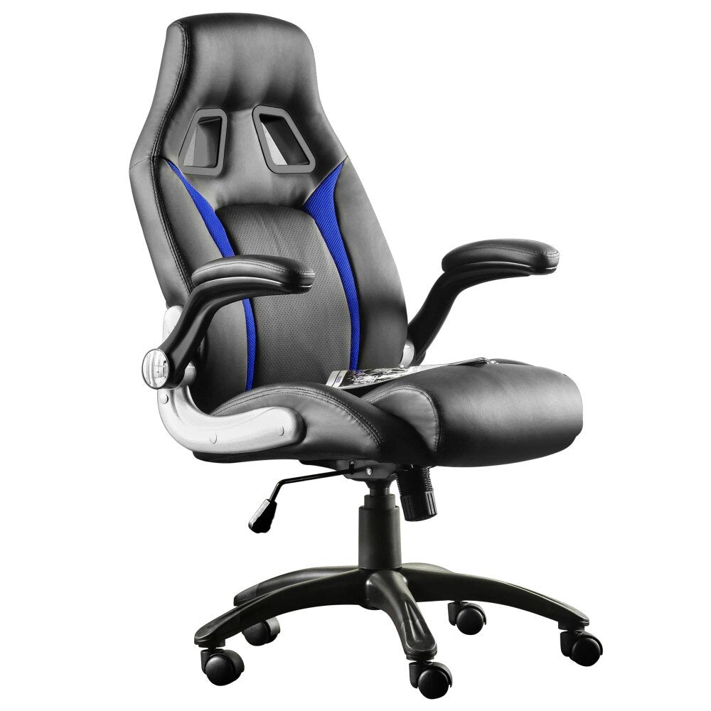 Furgle Gaming Chair Office Chair Swivel Chair Height-Adjustable Gaming Chair PC Chair Ergonomic Executive Chair with Armrests