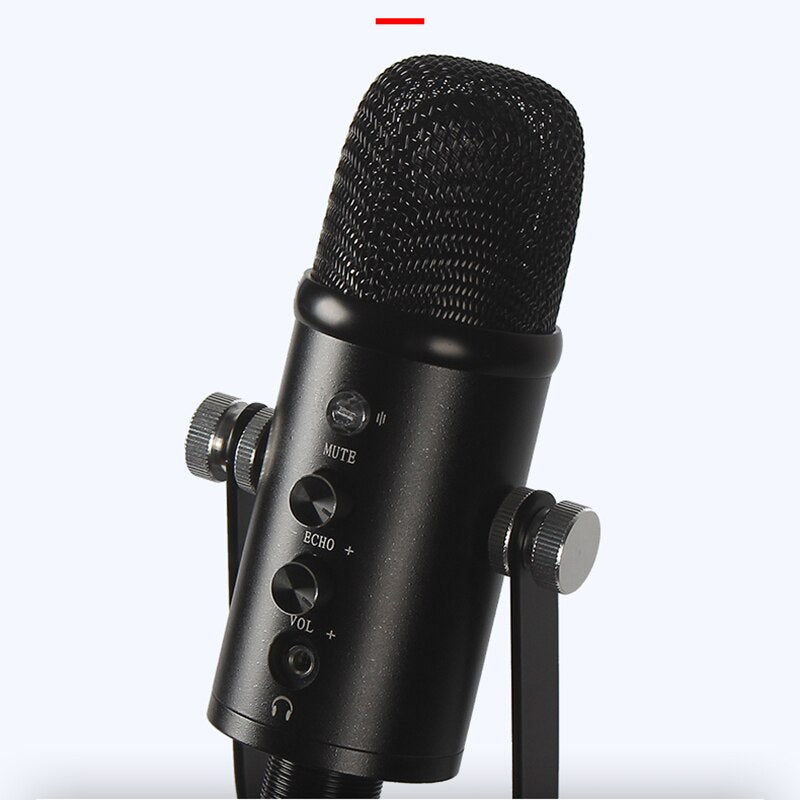 Professional Condenser Microphone with Stand USB Microfone For PC Computer Laptop KTV Radio Recording Gaming Streaming Mic