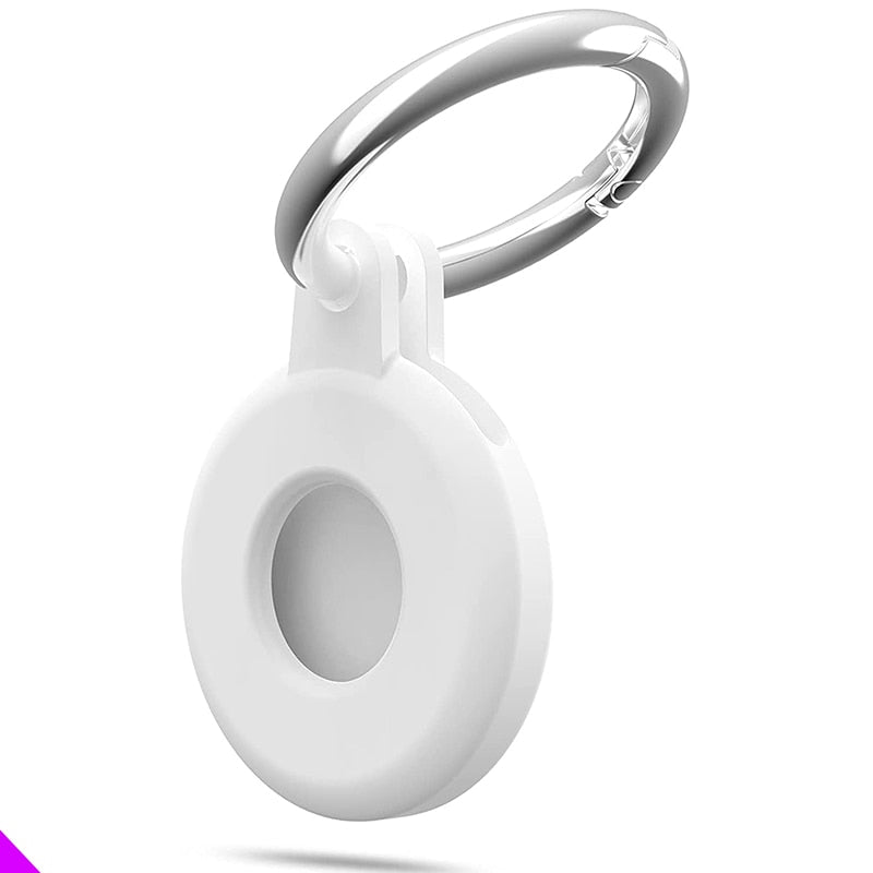 Silicone Protective Case For AirTag Key Finder ( Location Tracker ) 2021 Anti-Scratch Anti-Lost Protective Cover with Keychain