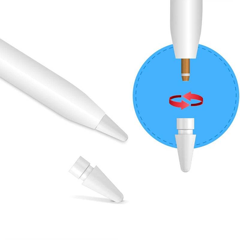 2Pcs Is Suitable for Apple Pencil Generation/Second Generation iPad Stylus Replacement Pen Tip Stylus Press Sn Pen