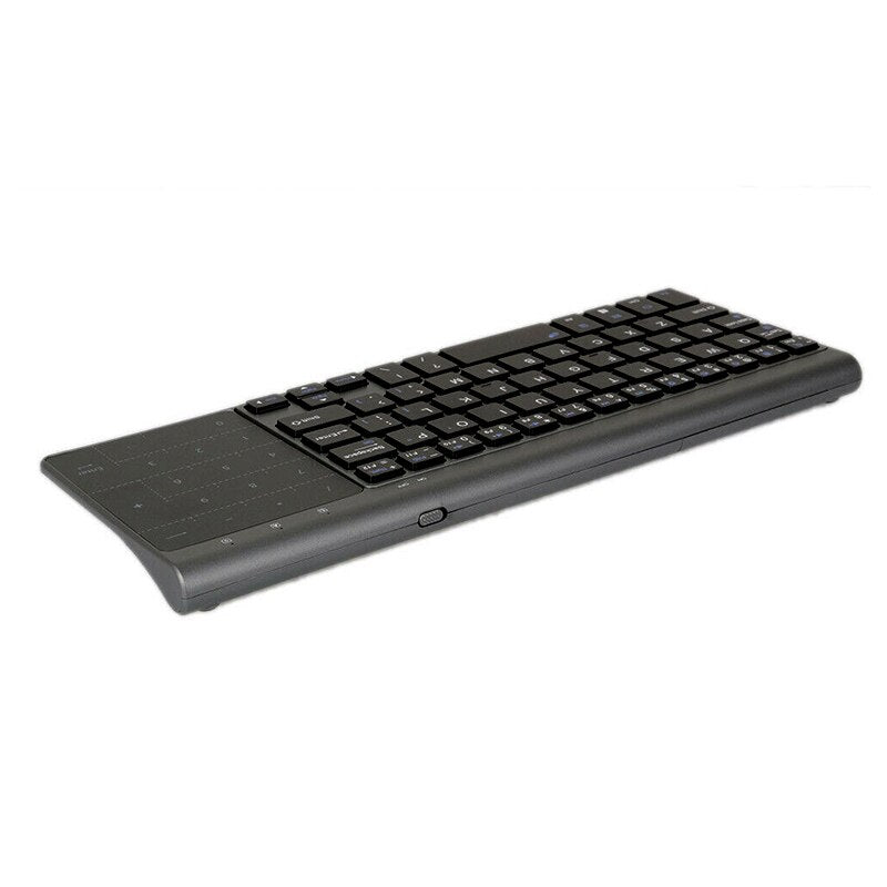 Mini 2.4G Wireless 59 Keys Keyboard Portable Built-in English/Russia / Spanish Keyboard With Numpad And Touchpad For Windows PC