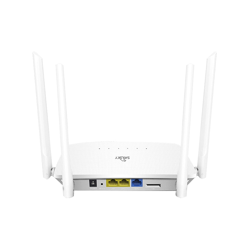 XM286 Wireless Router 4G LTE WiFi Router 300Mbps High Speed with 4 High-gain External Antennas SIM Card Slot EU Plug